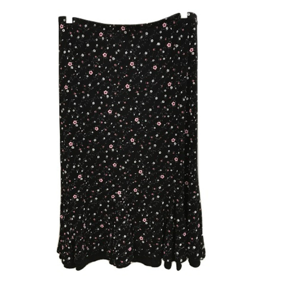 Dress Barn Floral Flare Skirt - Picture 1 of 2